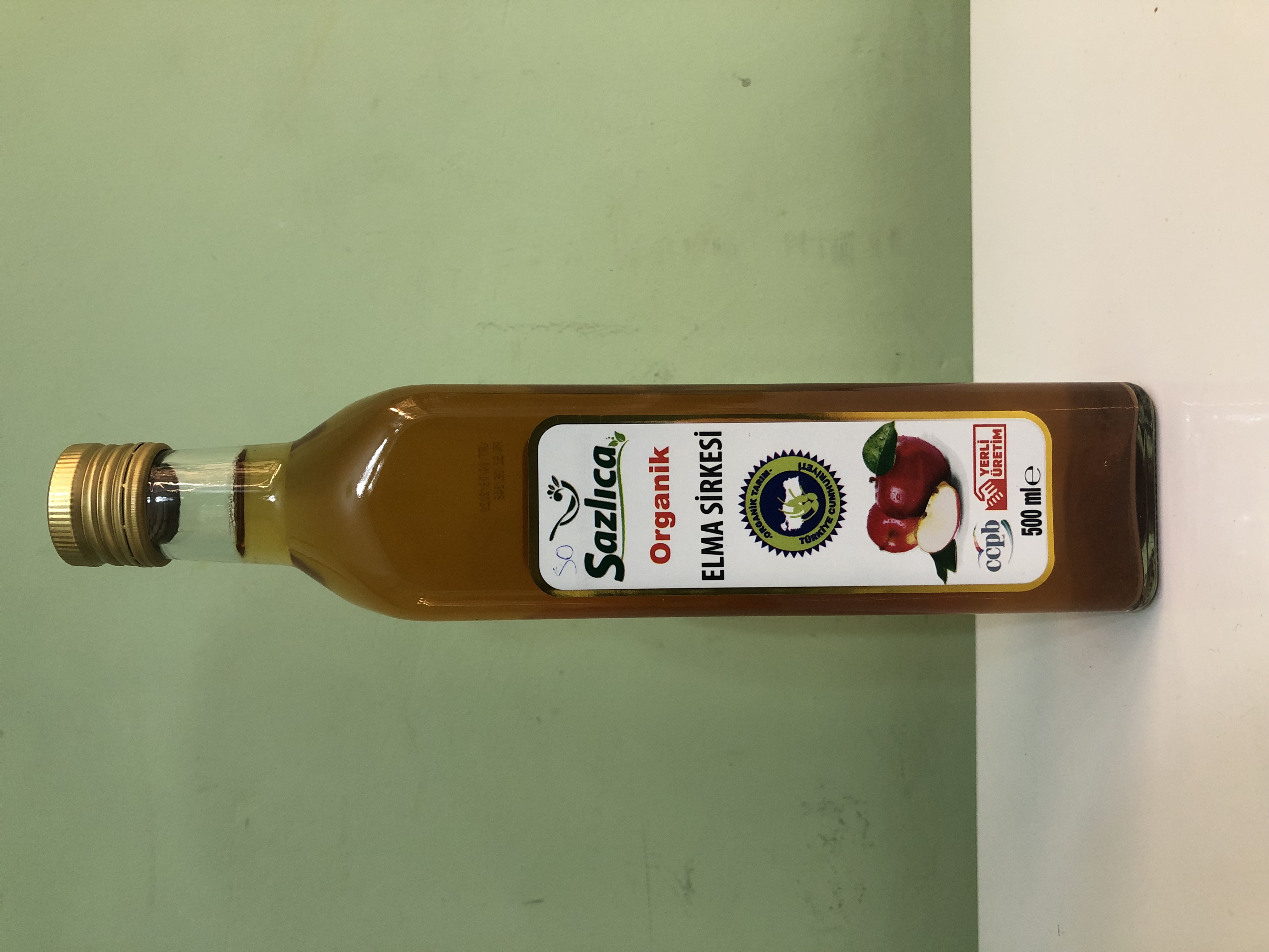 Organik Elma Sirkesi (500 ml) Kapak Resmi